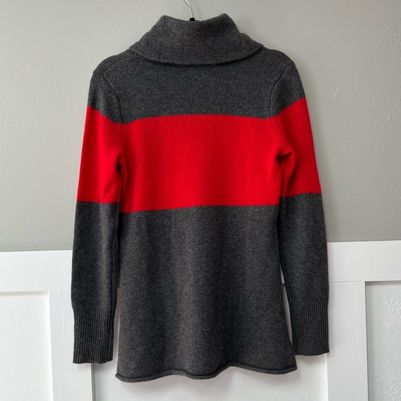 Athleta Cashmere Chalet Sweater in Red Delicious/Charcoal Heather - Picture 3 of 5